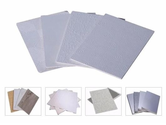 7-9 mm Dicke Weiße Gipsplatte mit PVC/Gipsplatte 1212*603mm oder 1195*595mm