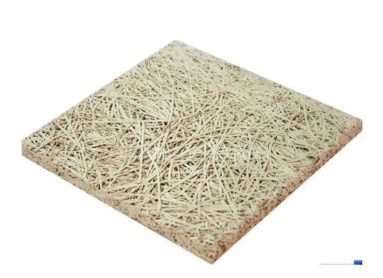 Quadratische Kanten akustische Klang Holzwolle Zementplatte für Decken Dekoration Lösung