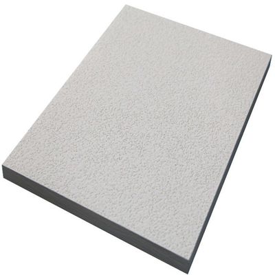 Quadratische Kante Glasfaser Schalldämpfung Deckenplatte / Panel für die Decke T-Gitter 600*600mm