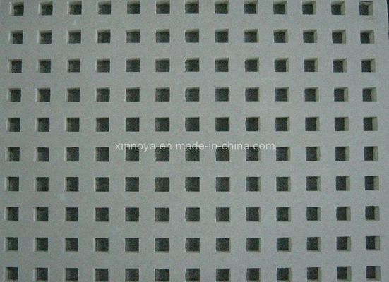 5/15q Quadrat Wasserdicht Perforierter Akustiker Schalldämpfer Gipsplatte für Decken