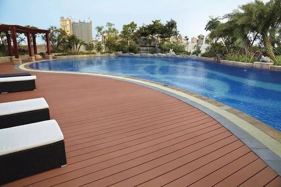 Außenwasserdichte WPC-Decking mit Kunststoffmaterial und unterschiedlichen Größen
