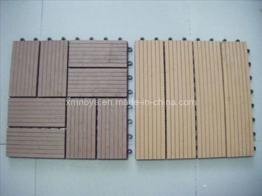 Grain Optional Synthetische WPC DIY Decking Fliesen für Außenboden Dekor in kundenspezifischen Länge