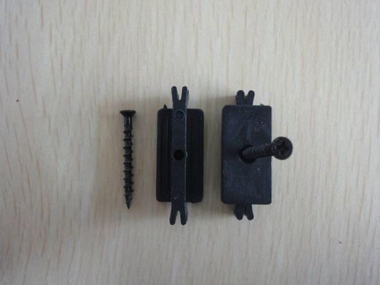 Holz-Kunststoff-Verbundwerkstoff-WPC-Decking-Clips mit Edelstahl- und Holzkornmuster