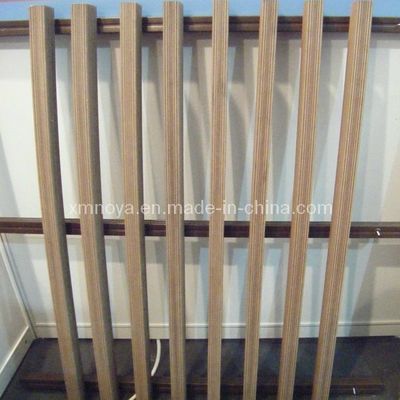 Außenholz-Plastik-Verbundwerkstoff-WPC-Decking-Zaun NY75*25 mit Holzkornmuster