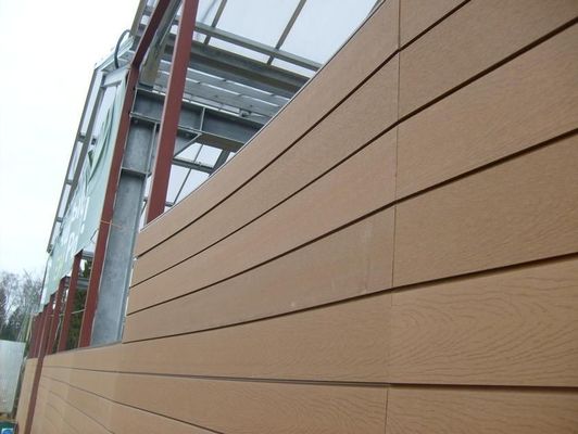 Außenholz-Plastik-Verbundwerkstoff-WPC-Decking-Zaun NY75*25 mit Holzkornmuster