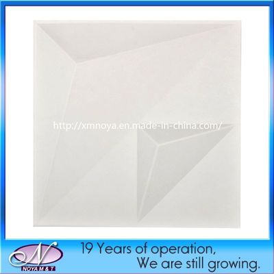 Opal weißer akustischer Klang 3D-Dekorationspaneel für Innenwände Moderner Stil