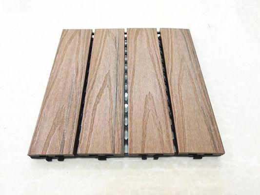 Holzkornmuster WPC Außendecking-Bodenfliesen für synthetische Holz-Kunststoff-Verbundwerkstoffe