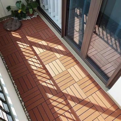 Holzkornmuster WPC Außendecking-Bodenfliesen für synthetische Holz-Kunststoff-Verbundwerkstoffe