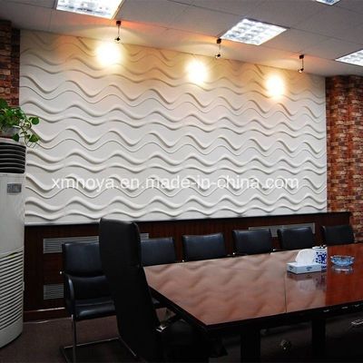 Customized 500mmx500mm feuerfeste 3D-PVC-Panel für Unternehmen Bild Wand Hintergrund