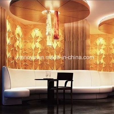 Customized 500mmx500mm feuerfeste 3D-PVC-Panel für Unternehmen Bild Wand Hintergrund