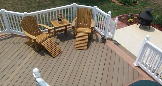 Außengartenboden und Zaun Wasserdicht WPC-Decking mit Bias-Reifen