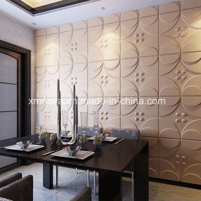 3D-Board-Design Akustische feuerfeste PVC-Wandplatten für Baustoffe 500mmx500mm