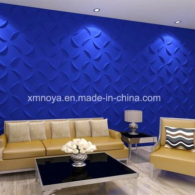 3D-Board-Design Akustische feuerfeste PVC-Wandplatten für Baustoffe 500mmx500mm