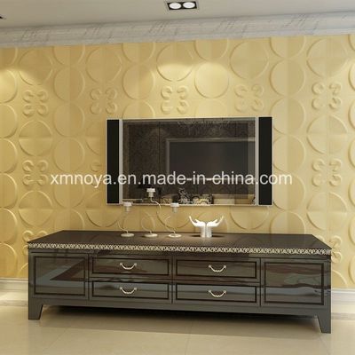 500mmx500mm Akustik-Panels PVC 3D-Wandplatte für Fernseh-Hintergrund im modernen Wohnzimmer