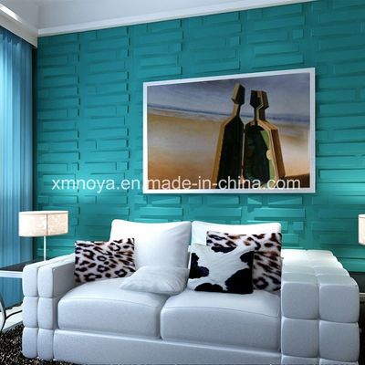 500mmx500mm Akustik-Panels PVC 3D-Wandplatte für Fernseh-Hintergrund im modernen Wohnzimmer