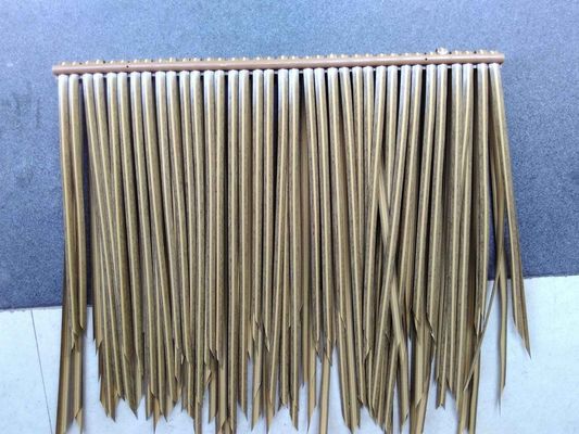 Graue PVC-Material-Komponenten Simulation Strohdach Plastikfliesen für Gartendach