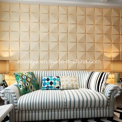 E0 Umweltschonend 500mmx500mm Schalldämmung 3D Wandwand für Sofa Hintergrund