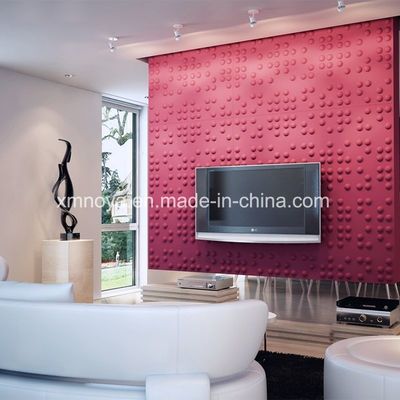 Akustische dekorative 3D-Wandplatte 460mm*460mm Größe für Fernsehhintergrund im Wohnzimmer