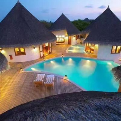500*500mm Wasserdicht Kunststrohhalm mit Strohdach Gazebo Hut mit Strohdach