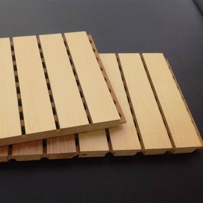 600*600 feuerfeste akustische Schalldämpfung Holzplatte für Wanddekoration