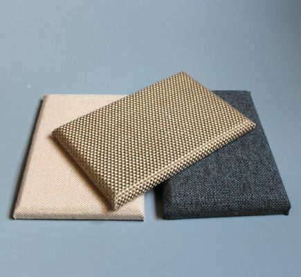 Besprechungsraum Dekoration Quadratische Kante Glasfaser Akustik Wandplatte B2 feuerdichte Klasse