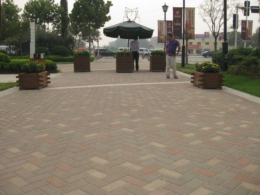 Geeignet für Parkplätze und Gemeinschaftswege Braun Wasserdurchlässig Ziegel-Block-Pflaster