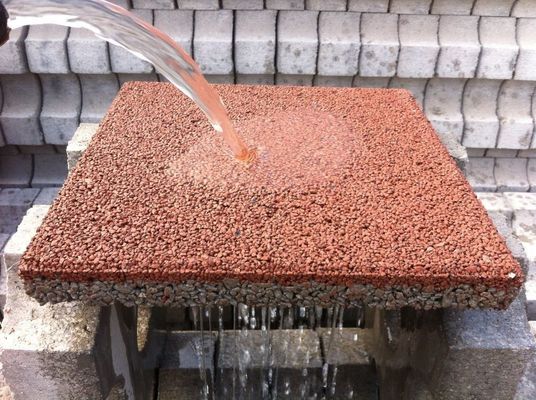 Weniger als 6% Wasserabsorptionsrate Braun Porös Durchlässiges Ziegelstein Kiesbelag Auffahrt