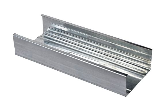 Verzinktes Metallprofil für Wandtrennwandmaterial, nicht perforiertes Stahlmaterial