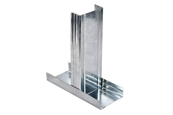 Verzinktes Metallprofil für Wandtrennwandmaterial, nicht perforiertes Stahlmaterial