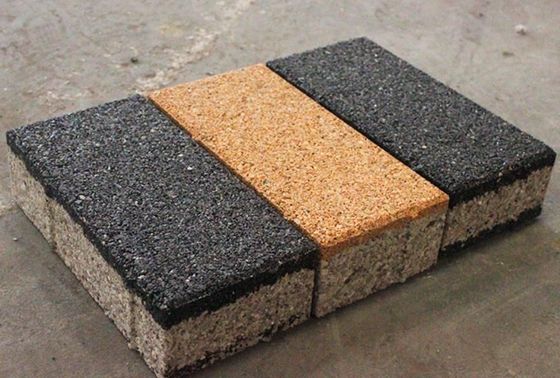 Stylische Sinterung Grau und Rot Keramik Wasserdurchlässige Ziegel für Pflastersteiner Einfahrt Garten