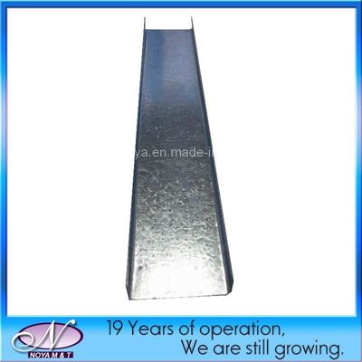 angepasster Länge Edelstahl Metall Furring U-Kanal für Perforationsdecken