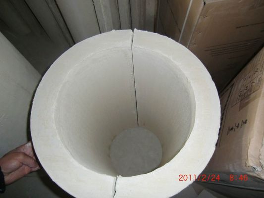 Kalziumsilikatrohr Wärmedämmung Baumaterialien 220kg/m3 Weiß