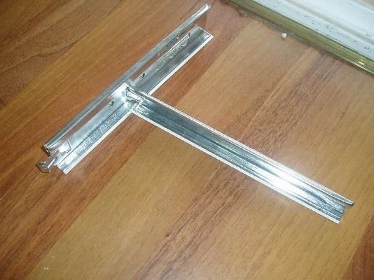 0.40-1,0 mm Dicke Feuerdichtes Galvanisiertes Tee-Gitter für aufgehängte Decken T-Bar