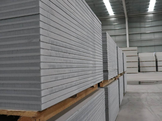 Fiberzementplatten Verkleidung Seitenteile Grau Außenbau Wasserdichtes Kalziumsilikatplatten Kalziumsilikatplatten