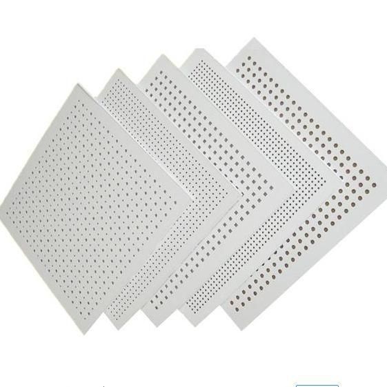 5/15q Quadrat Wasserdicht Perforierter Akustiker Schalldämpfer Gipsplatte für Decken