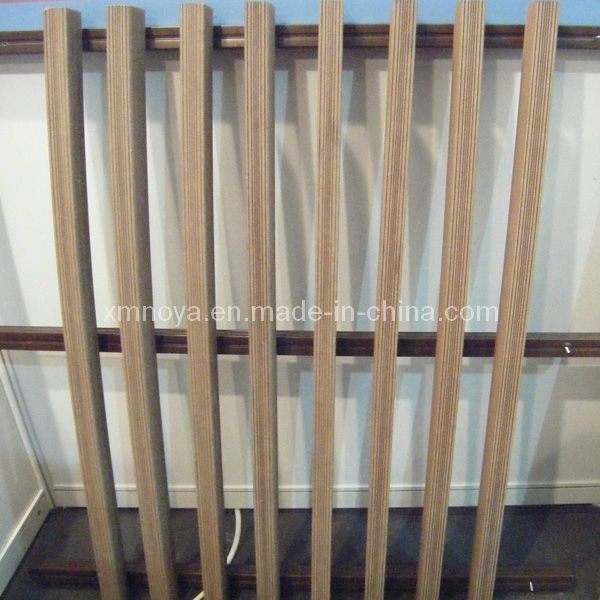 Außenholz-Plastik-Verbundwerkstoff-WPC-Decking-Zaun NY75*25 mit Holzkornmuster