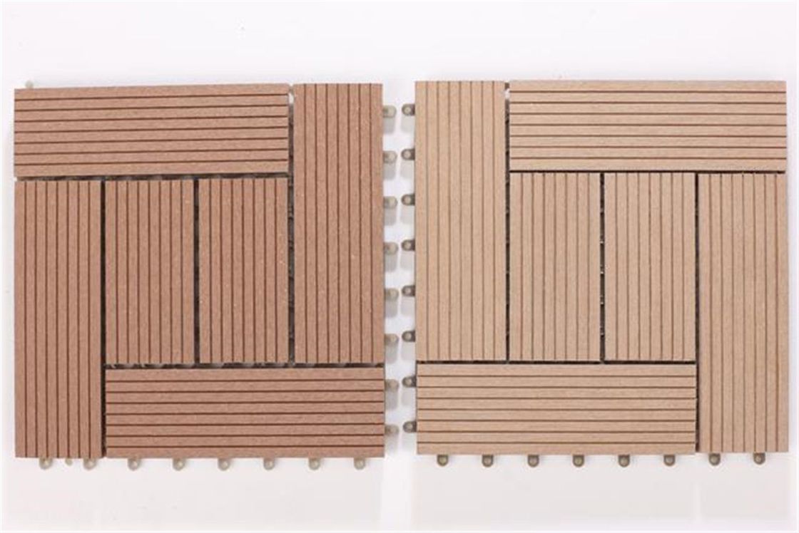 Holzkornmuster WPC Außendecking-Bodenfliesen für synthetische Holz-Kunststoff-Verbundwerkstoffe