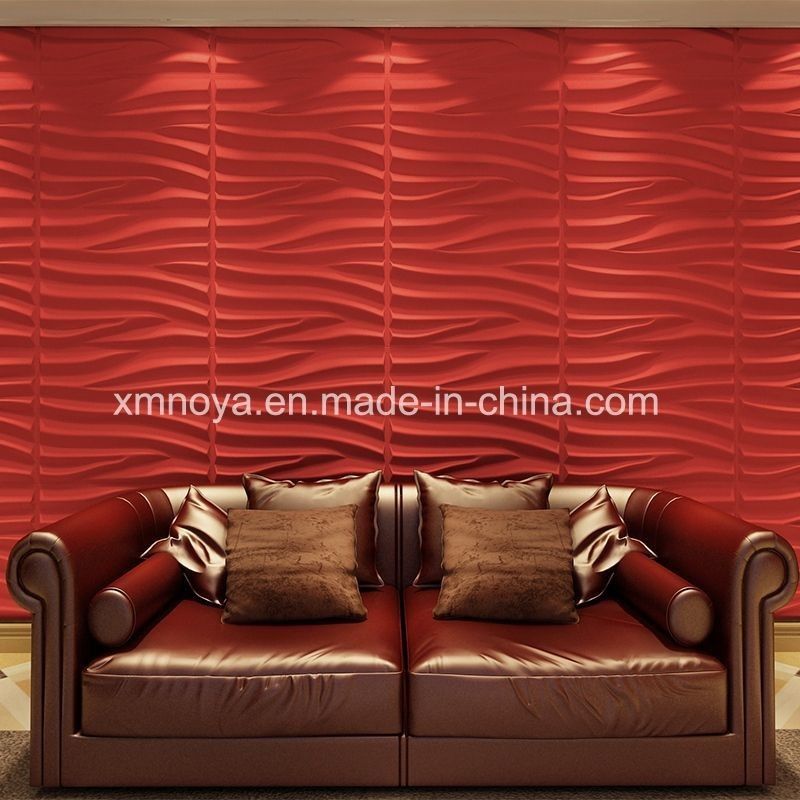 Home Dekoration 3D-Board Umweltschonend Akustischer Klang PVC-Wandplatte Individuelles Design