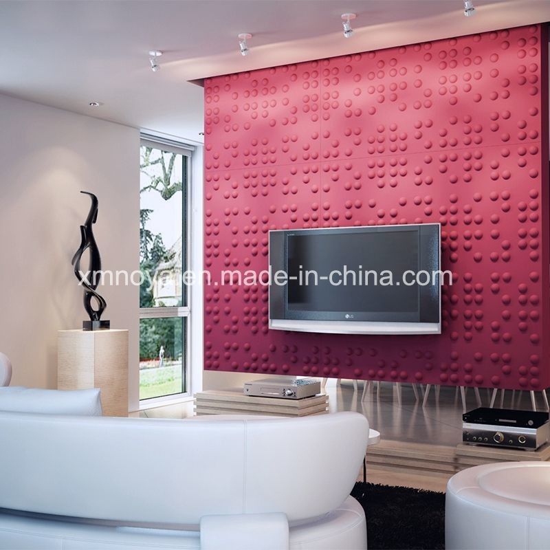Akustische dekorative 3D-Wandplatte 460mm*460mm Größe für Fernsehhintergrund im Wohnzimmer