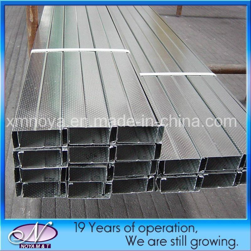 angepasster Länge Streckenkanal 52*29/70*29/75*30mm Galvanisiertes Metall-Gebäude-Wandstück
